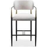 Gazzini Furniture Elegance Kolçaklı Metal Bar Sandalyesi - Siyah