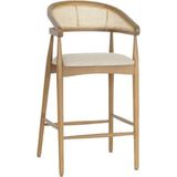 Gazzini Furniture Gazel Hazeranlı Ahşap Bar Sandalyesi - Natural
