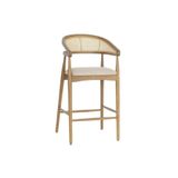 Gazzini furniture Gazel Hazeranlı Ahşap Bar Sandalyesi