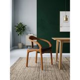 Gazzini Furniture Gazzini Oxo Iskandinav Stil Masif Sandalye - Açık Ceviz