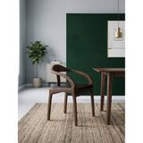 Gazzini Furniture Gazzini Oxo Iskandinav Stil Masif Sandalye - Koyu Ceviz