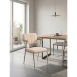 Gazzini Furniture Giza Metal Mutfak Sandalyesi - Kapuçino