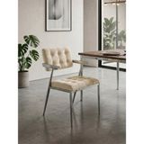 Gazzini Furniture Giza Metal Mutfak Sandalyesi - Krem