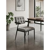 Gazzini Furniture Giza Metal Mutfak Sandalyesi - Siyah - Gri