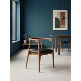 Gazzini Furniture Ikon Kolçaklı Iskandi Ahşap Sandalye - Ceviz