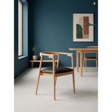 Gazzini Furniture Ikon Kolçaklı Iskandi Ahşap Sandalye - Natural