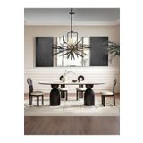 Gazzini Furniture İmperial İtalyan Still Oval Traverten Yemek Masası 80x160