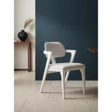 Gazzini Furniture Izabel Masif Ahşap Iskandinav Sandalye - Beyaz
