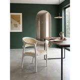 Gazzini Furniture Kensington Rattan Iskandinav Ahşap Sandalye - Beyaz