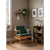 Gazzini Furniture Legno Dual Kolçaklı Ahşap Berjer - Naturel
