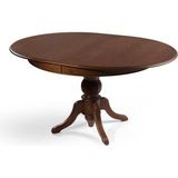 Gazzini Furniture Lindon Baba Ayak Yuvarlak Açılır Masa 100X100 - Ceviz - 100 x 100