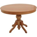 Gazzini Furniture Lindon Baba Ayak Yuvarlak Açılır Masa 100X100 - Naturel - 100 x 100