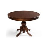 Gazzini Furniture Lindon Baba Ayak Yuvarlak Açılır Masa 110x110 Ceviz