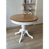 Gazzini Furniture Lindon Baba Ayak Yuvarlak Açılır Masa 110x110 Çok Renkli