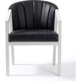 Gazzini Furniture Liva Ahşap Kolçaklı Sandalye - Beyaz