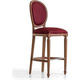 Gazzini Furniture Madalyon Ahşap Ceviz Bar Sandalyesi