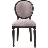 Gazzini Furniture Madalyon Ahşap Klasik Sandalye - Siyah - Krem