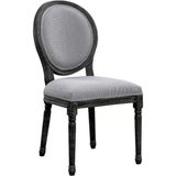 Gazzini Furniture Madalyon Ahşap Sandalye - Siyah - Gri