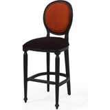 Gazzini Furniture Madalyon Ahşap Siyah Bar Sandalyesi