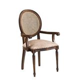 Gazzini Furniture Madalyon Kolçaklı Hazeranlı Ahşap Klasik Sandalye Çok Renkli