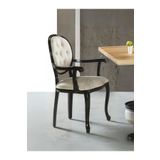 Gazzini Furniture Madalyon Kolçaklı Kapitoneli Sandalye