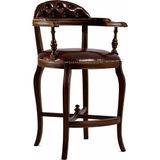 Gazzini Furniture Majesta Classic Ahşap Bar Sandalyesi - Ceviz