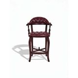 Gazzini Furniture Majesta Kapitoneli Classic Ahşap Bar Sandalyesi Çok Renkli
