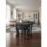 Gazzini Furniture Majestic Fransız Still 3'lü Ahşap Zigon Sehpa