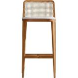 Gazzini Furniture Martha Hazeranlı Ahşap Bar Sandalyesi - Natural