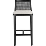 Gazzini Furniture Martha Hazeranlı Siyah Beyaz Bar Sandalyesi