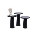Gazzini furniture Mira Bohem Üçlü Ahşap Zigon Sehpa
