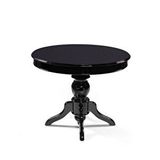 Gazzini Furniture Montclair Baba Ayak Sabit Masa 110x110 Siyah