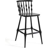 Gazzini Furniture Natura Retro Ahşap Siyah Bar Sandalyesi