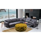 Gazzini Furniture Oksit Sarı Yuvarlak Chester Model Kapitoneli Orta Puf - 80 x 80 - Altın