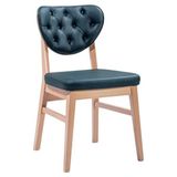 Gazzini Furniture Olivya Elma Ahşap Sandalye - Naturel - Yeşil