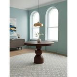 Gazzini Furniture Orbis Açılır Yuvarlak Ahşap Yemek Masası 100X100 - Ceviz