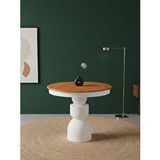 Gazzini Furniture Orbis Açılır Yuvarlak Ahşap Yemek Masası 100x100 Çok Renkli