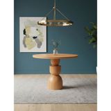 Gazzini Furniture Orbis Yuvarlak Ahşap Yemek Masası 120X120 - Naturel