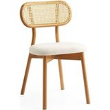 Gazzini Furniture Orpheus Bambu Hasırlı Ahşap Sandalye - Natural