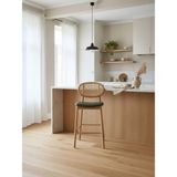Gazzini Furniture Oslo Hazeranlı Ahşap Bar Sandalyesi - Natural