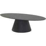Gazzini Furniture Oslo Meşe Oval Orta Sehpa - Siyah