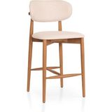 Gazzini Furniture Polo Bohem Ahşap Siyah Antrasit Bar Sandalyesi