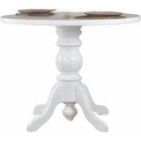 Gazzini Furniture Ravello Baba Ayak Sabit Masa 110X110 - Beyaz - 110 x 110