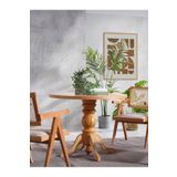 Gazzini Furniture Ravello Baba Ayak Sabit Masa 110x110