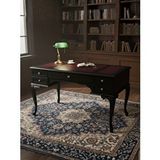 Gazzini Furniture Realm Fransız Retro Deri Ahşap Çalışma Masası 75x160 Çok Renkli