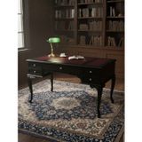 Gazzini Furniture Realm Fransız Retro Deri Ahşap Çalışma Masası 75x160