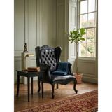 Gazzini Furniture Realm Klasik Ahşap Berjer - Siyah