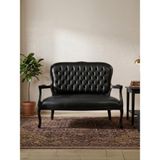 Gazzini Furniture Regnum Klasik Ahşap Ikili Berjer - Siyah