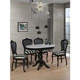 Gazzini Furniture Rika Baba Ayak Oval Açılır Masa 70x110 Çok Renkli