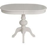 Gazzini Furniture Rika Baba Ayak Oval Açılır Masa 90X130 - Beyaz - 130 x 90